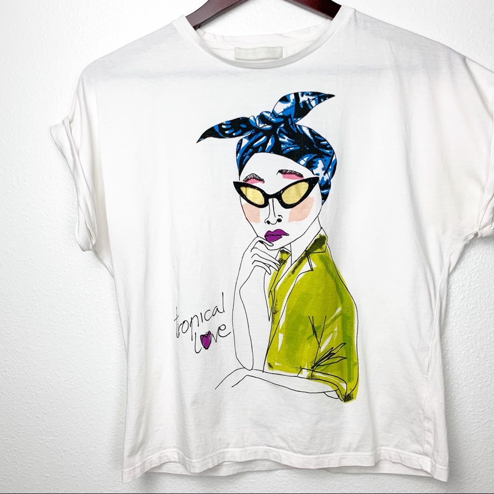 ZARA WHITE T-SHIRT